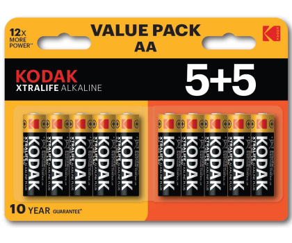 Bateria lub akumulatorek Kodak Bateria Alkaliczna Xtralife LR06x5+5 AA